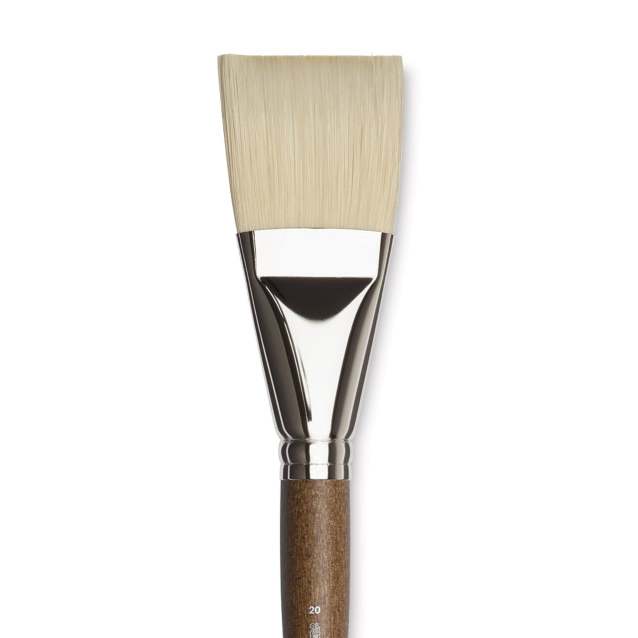 Winsor & Newton Artists' Oil Synthetic Hog Brush - Flat, Size 20, Long Handle
